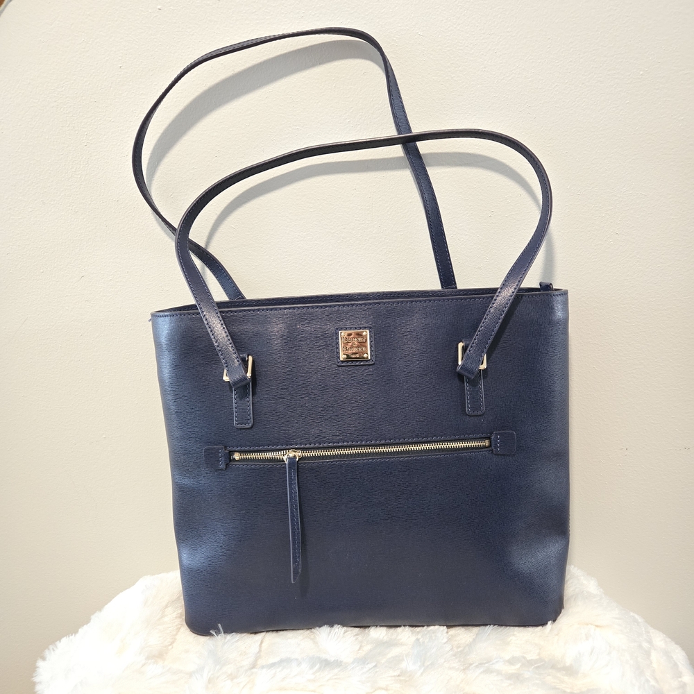 Dooney & Bourke Saffiano Shopper, Navy Blue